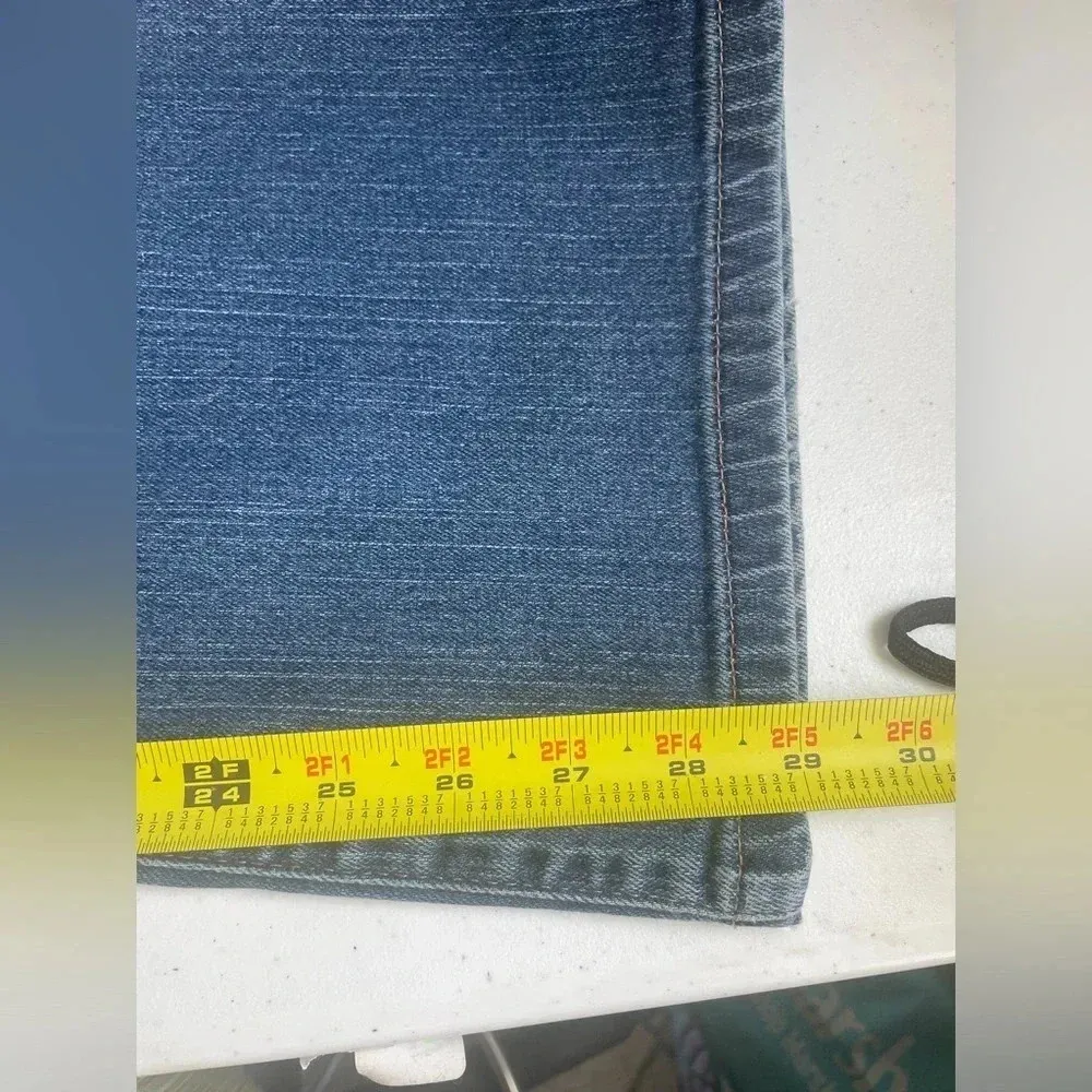 Tommy Hilfiger Low Rise Bootcut Y2K Trendy Dark Wash Jeans Plus Size 14 2006 093 - Image 5