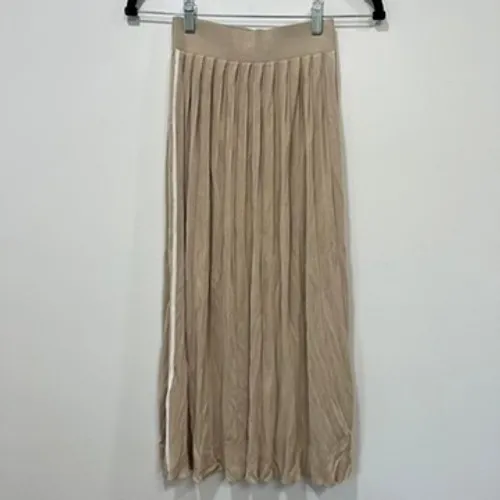Rag & Bone Womens Peyton Skirt Small NWT $295 Warm Beige Stripe Maxi Knit - Image 3
