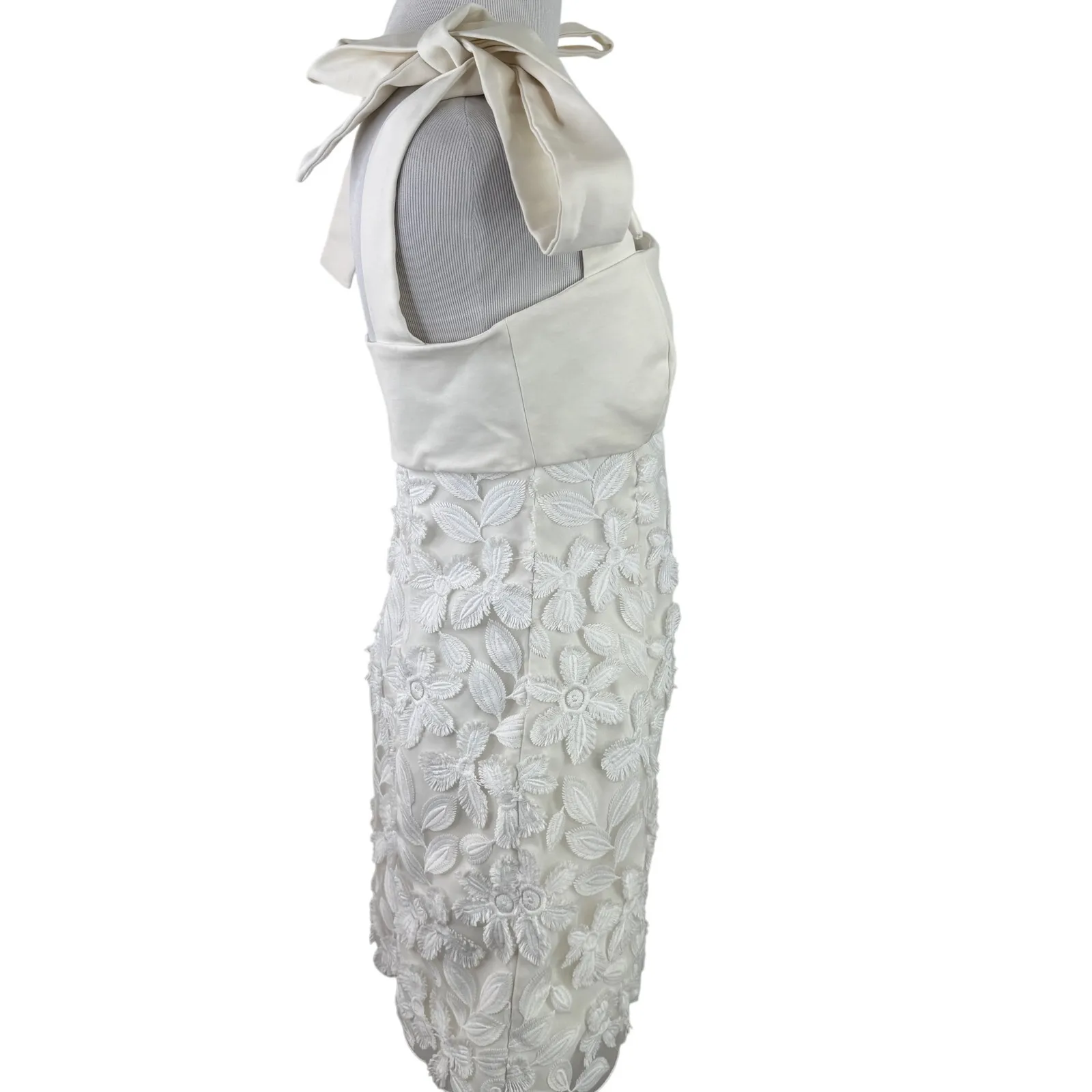 Alexis  Elaina Revolve Floral 3D Applique Tie Bow Mini Dress Size Small - Image 7