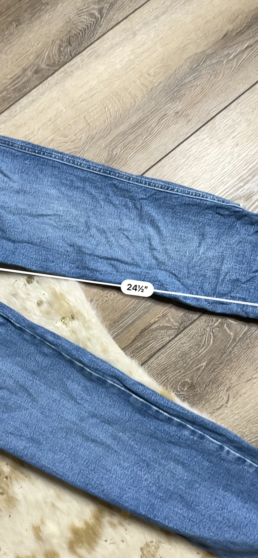 Straight Leg Raw Hem Jeans - Image 5