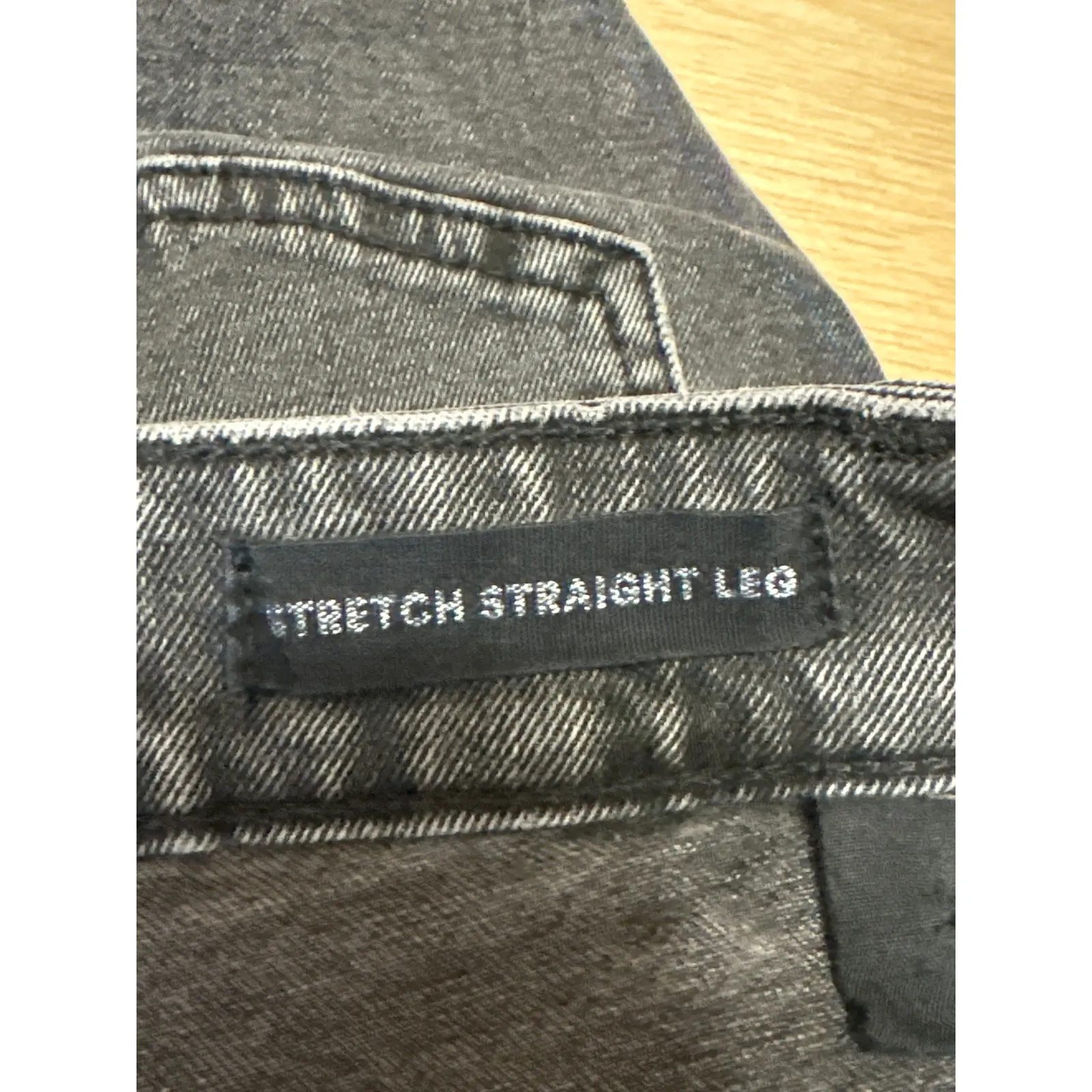 Cotton On Women's Black Frayed Raw Hem Stretch Straight Leg Denim Jeans Pants 4 - Image 5