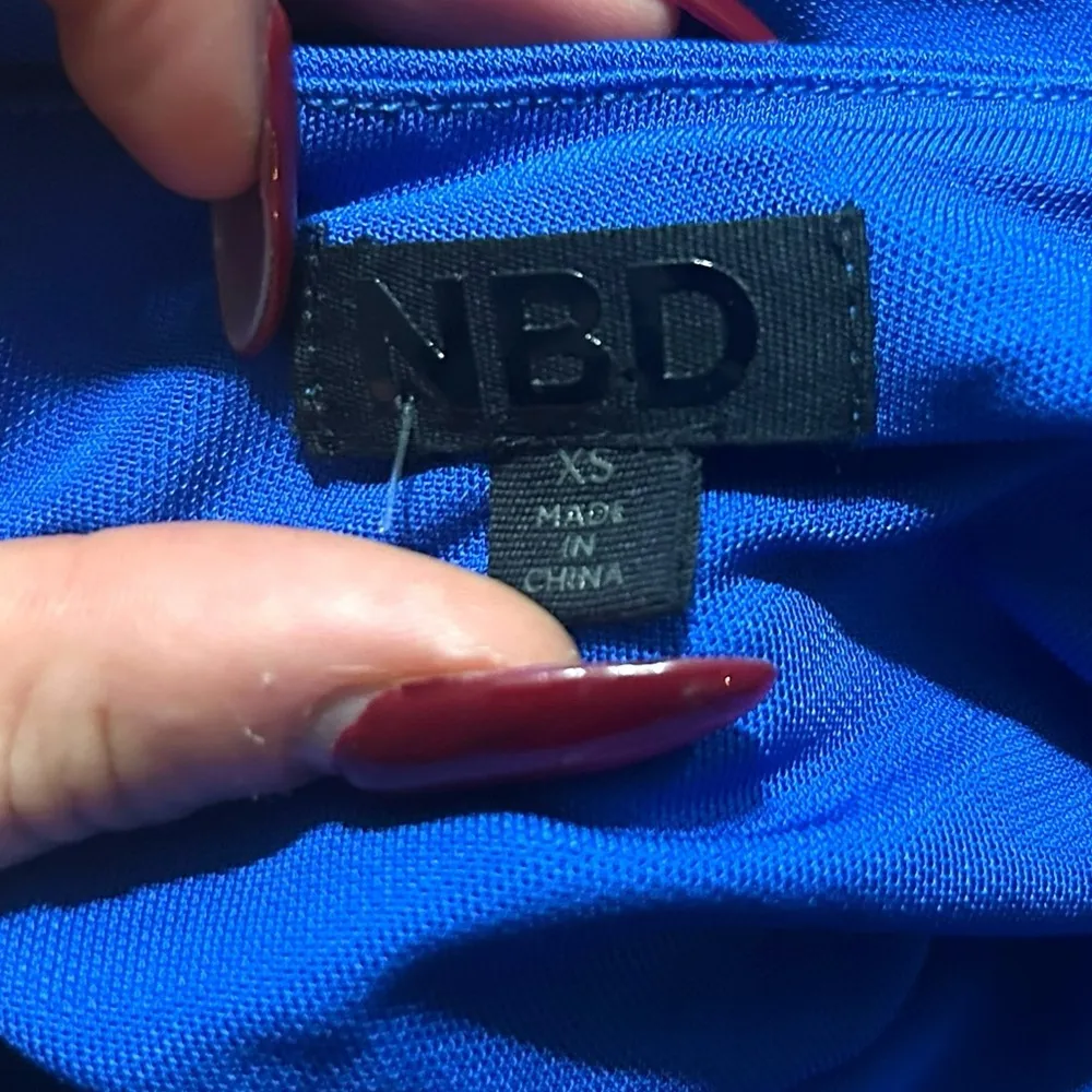 NBD | Revolve Eames Halter Neck Bodycon Midi Cocktail Dress Royal Blue Size XS - Image 11