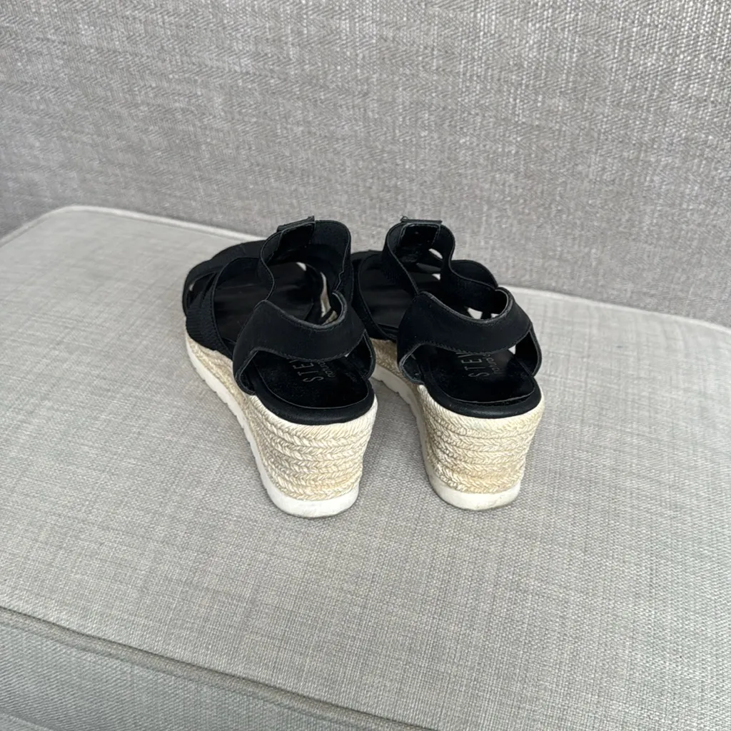 Steven By Steve Madden Black Espadrille Sandals - Image 5