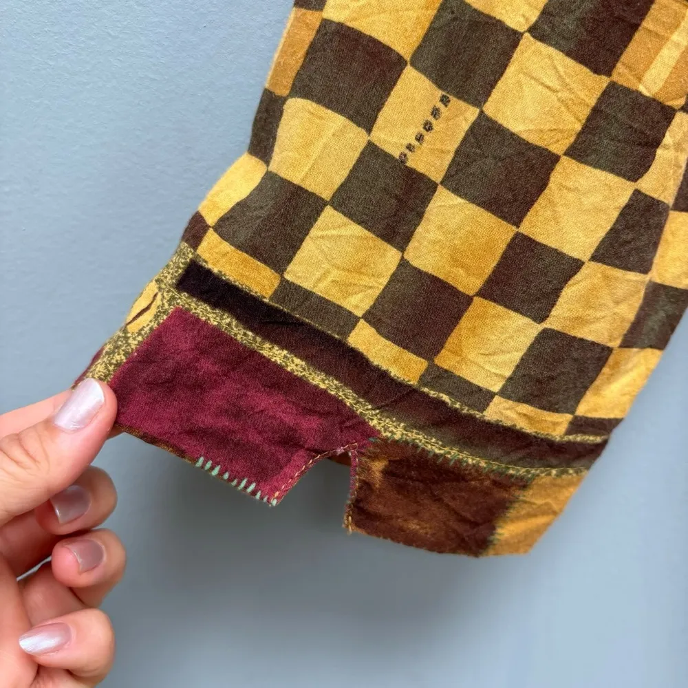 Vintage Jams World Button Up Floral Blouse Cotton S - Image 8