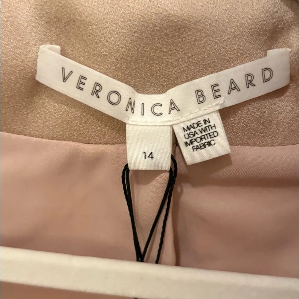 NWT Veronica Beard Tomi
Satincrepe Blazer In Beige - Image 4