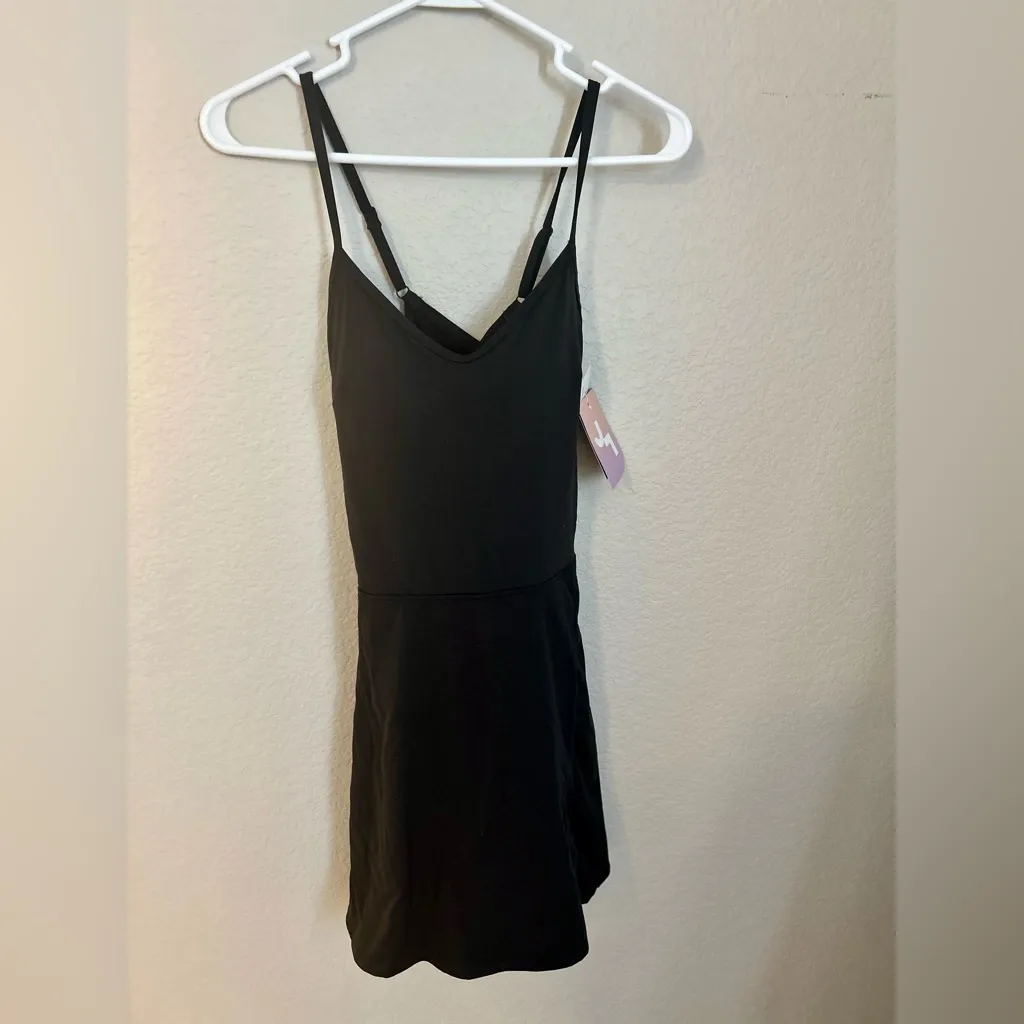 JoyLab Black Active Dress | Built-In Shelf Bra Athletic Tennis Dress Size M NWT - Image 2