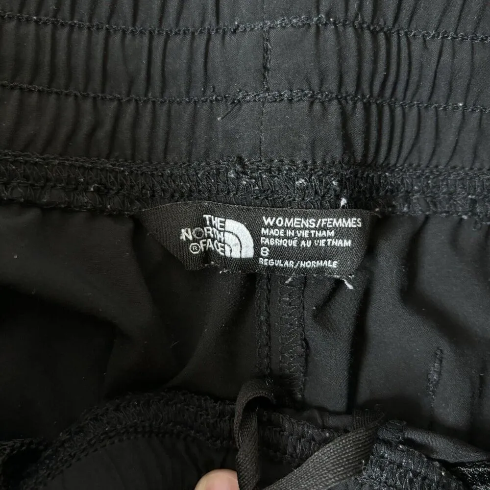 The North Face Joggers Womens Size 8 Black Cropped Athleisure Comfort Minimalist - Image 3