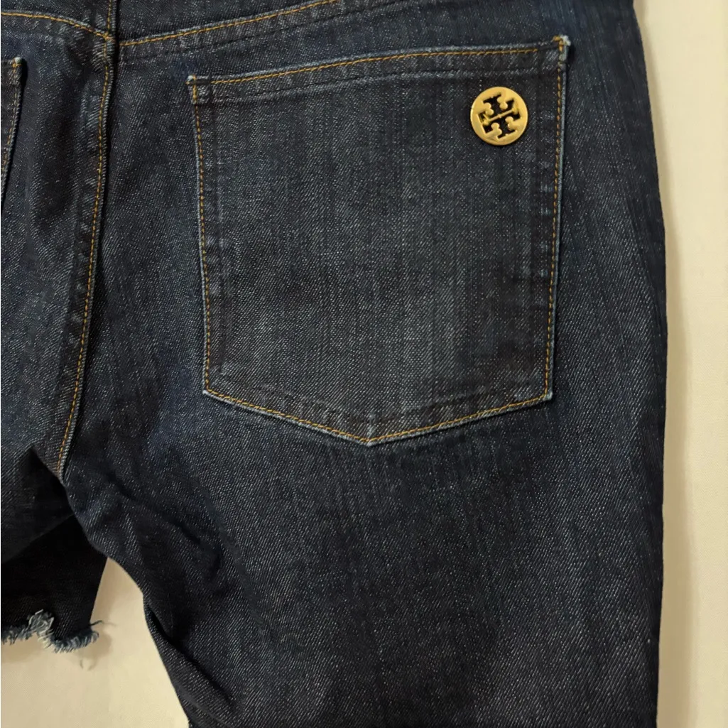 Tory Burch Dark Blue Jean Shorts - Image 8