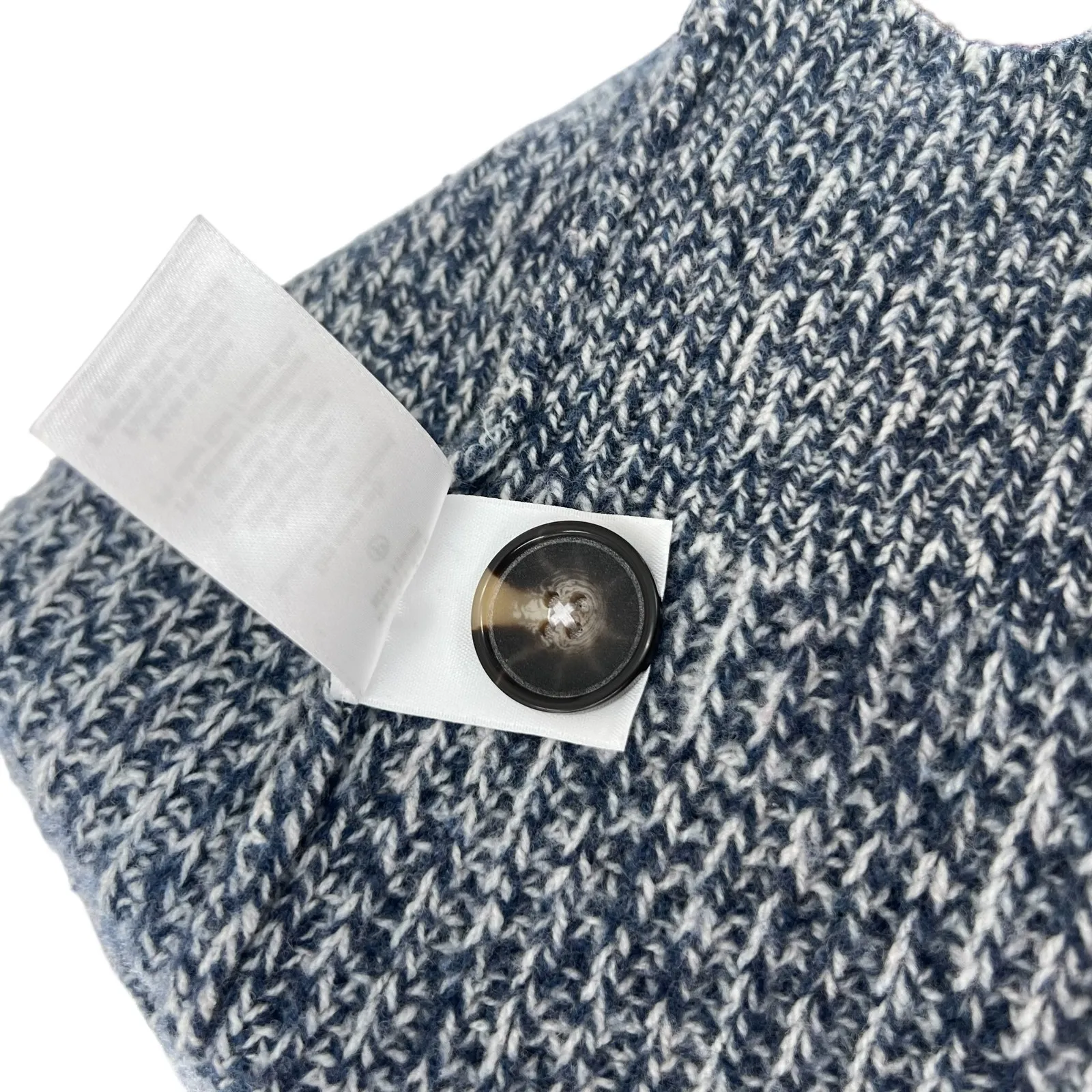 Everlane The Felted Merino Cardigan Sweater Button V-Neck Ribbed Trim Small - Image 13