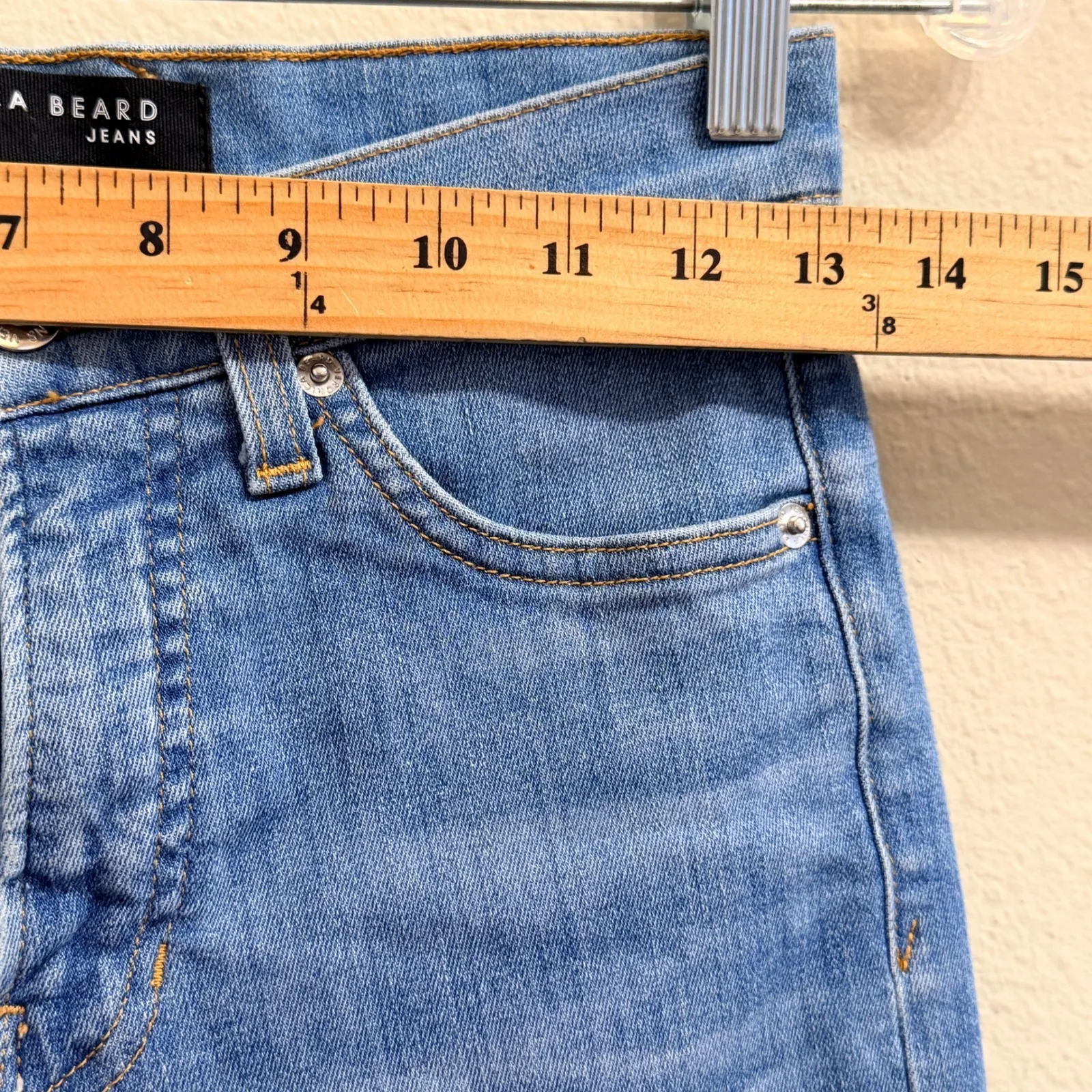 Veronica Beard Carly Kick Flare High Rise Jeans Womens Size 26 Lakeshore Wash - Image 10