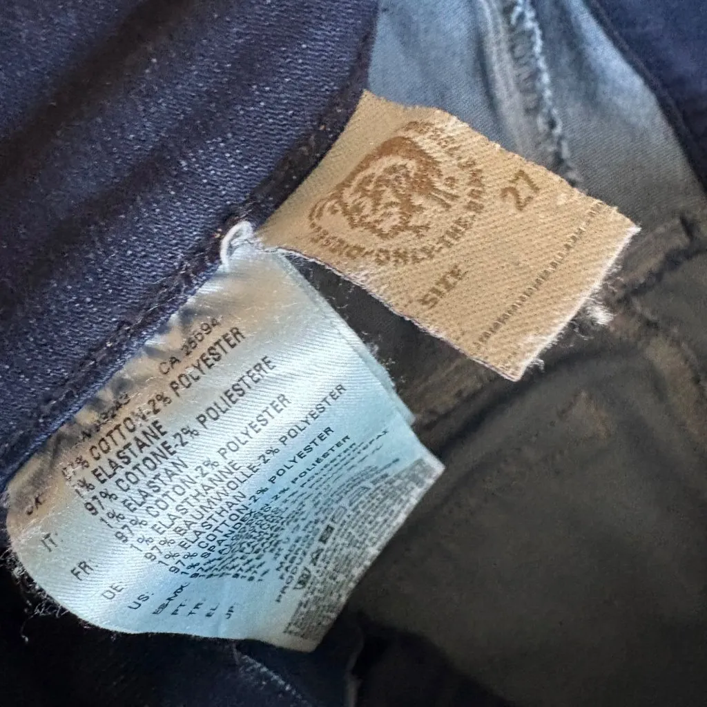 Diesel Sandy-B Flared Dark Wash Jeans Vintage Y2K Style Women’s Denim Sz 27 - Image 8