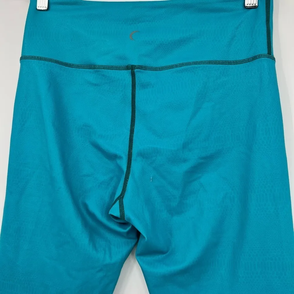 ZYIA Active Venom Ombre Metallic Light N Tight Leggings teal white sz large 8 - Image 4