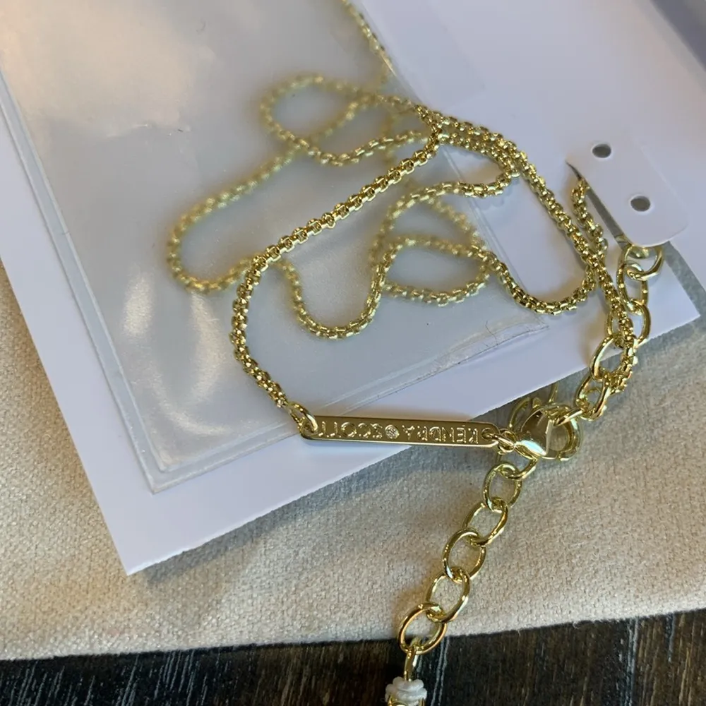 Kendra Scott Bridgette Necklace with Dark Blue Druzy Stone NWT - Image 6