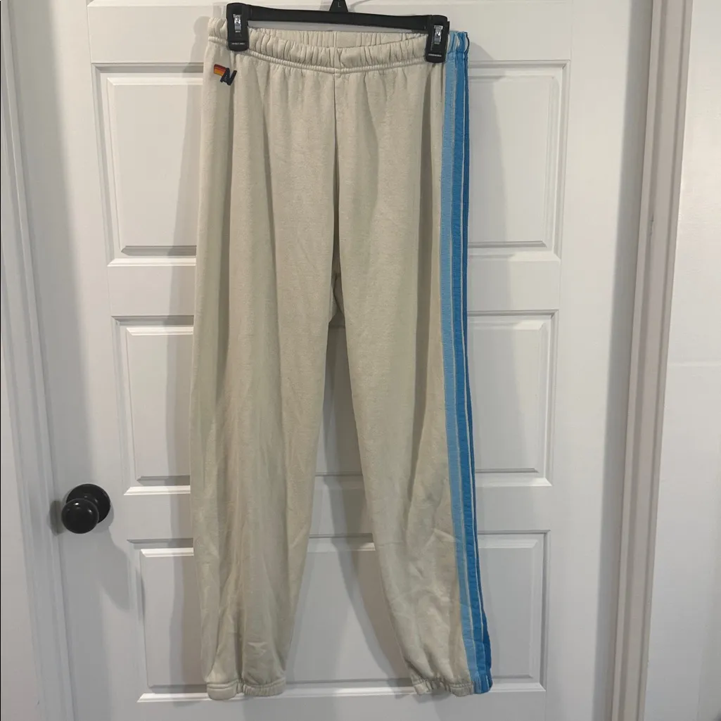 Aviator Nation 5 Stripe Women's Vintage White/Blue medium - Image 4