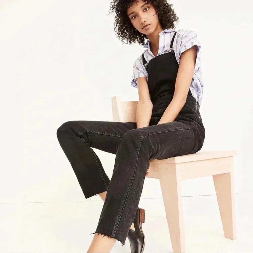 Madewell Skinny Overalls in Lunar Wash size xs - Image 3