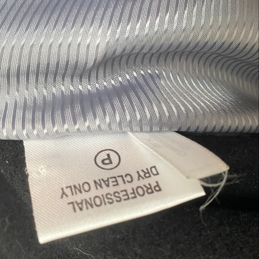 Calvin Klein Wool Long Black Pea Coat - Image 4