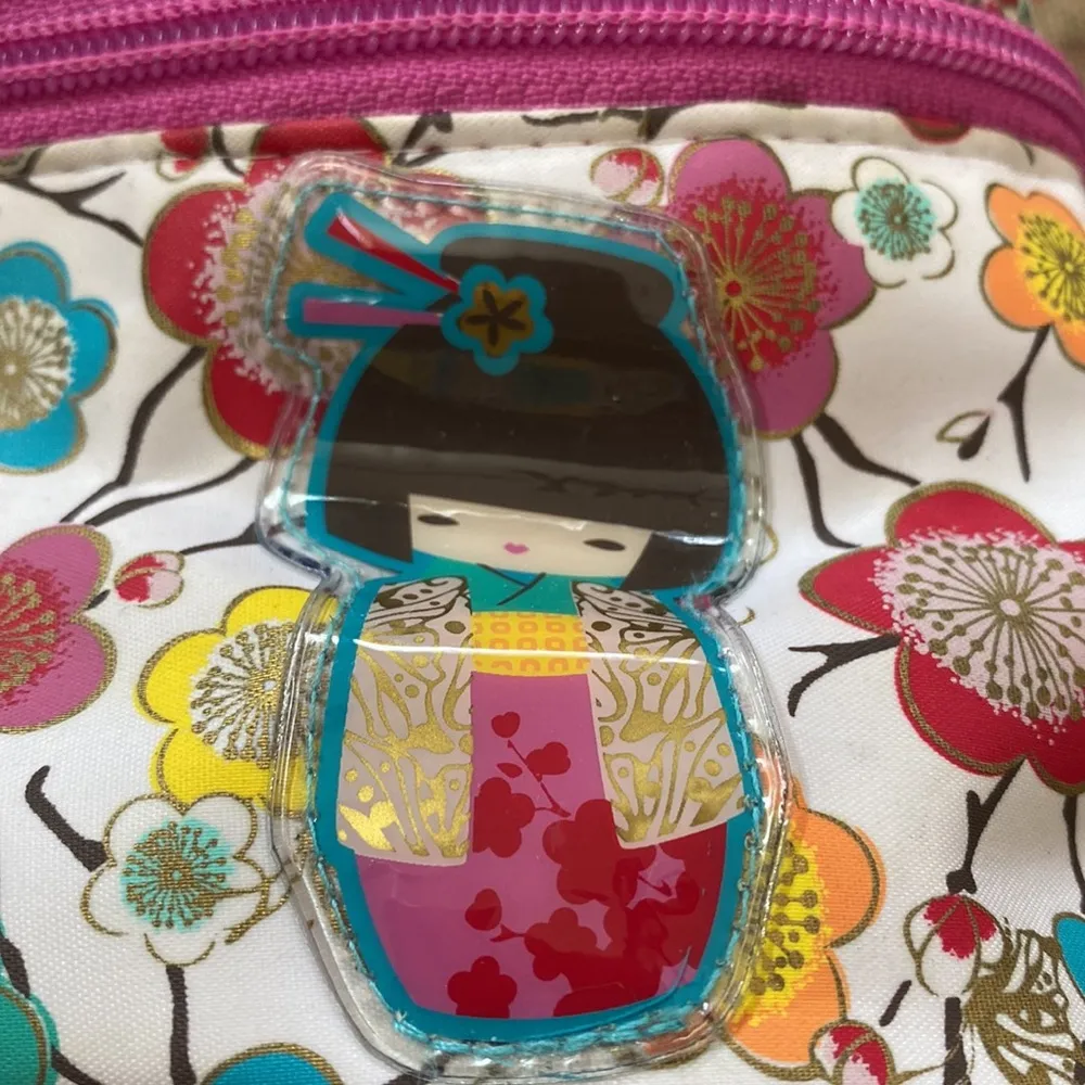 Asian inspired cherry blossom makeup bag Pink - Image 3