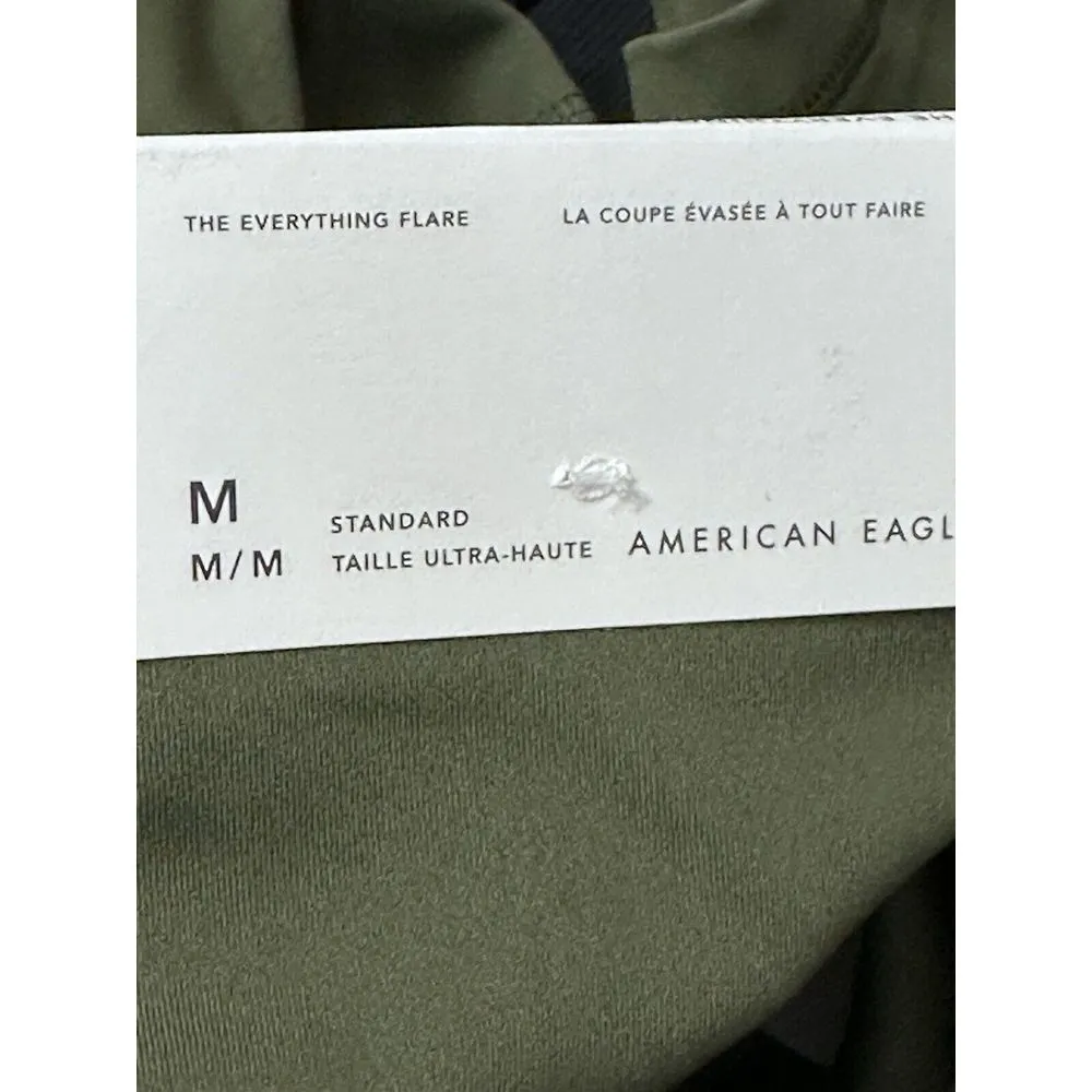 American Eagle  The Everything High-Waisted Green Flare Legging‎ Medium NWT - Image 10