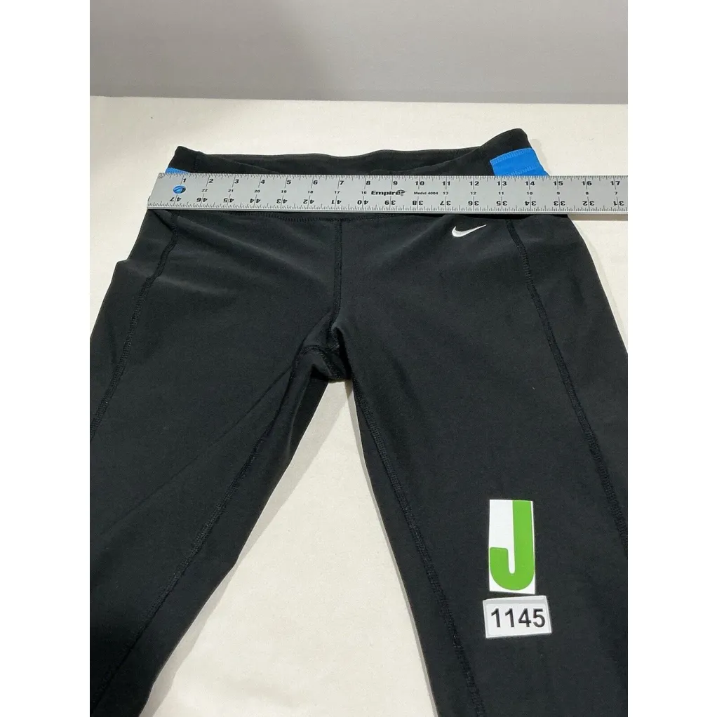 Woman’s Nike Dri Fit Small Black Crop Active Pants - Image 4
