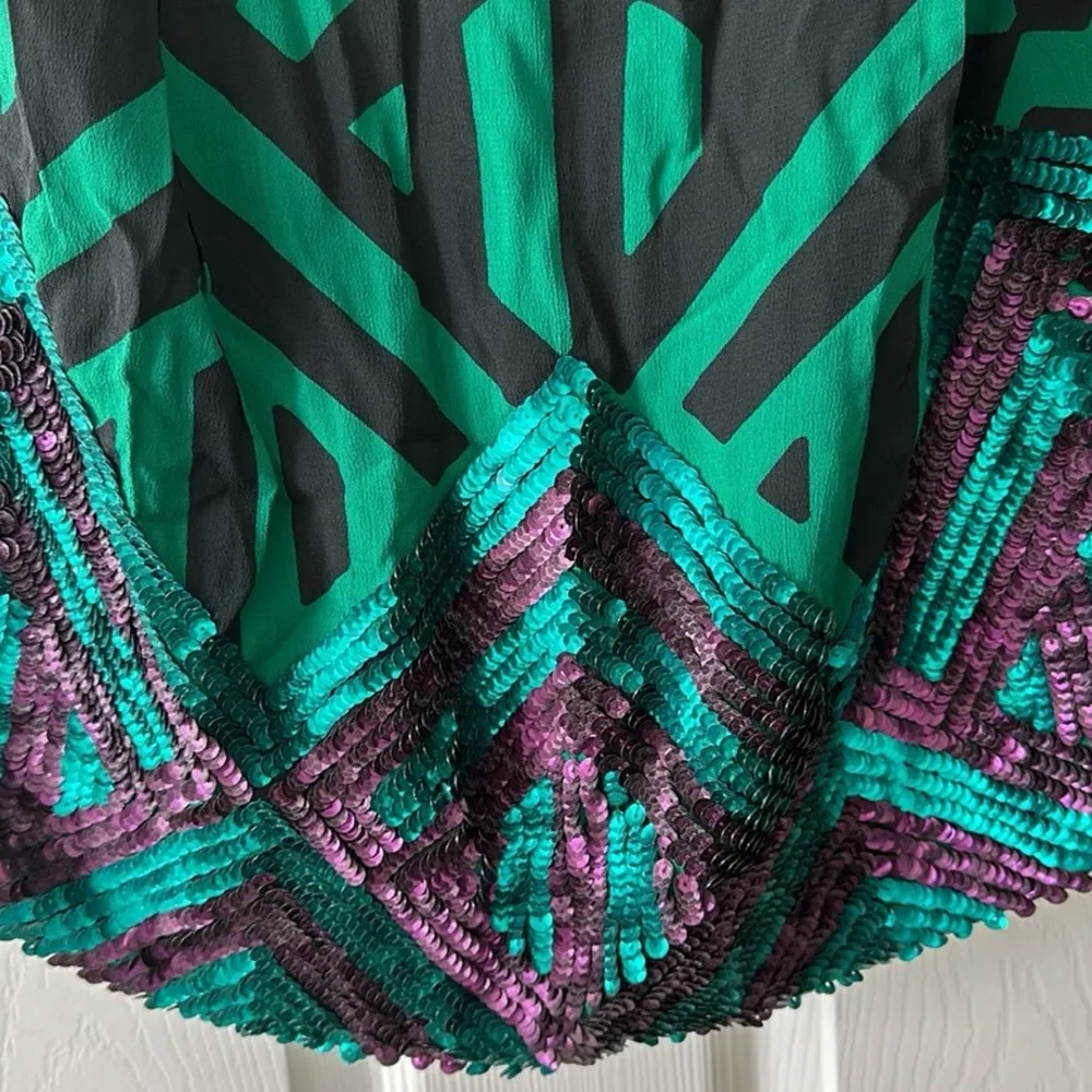 Anthropologie Deco Sparkel Sequined Skirt by Carnation Lily Lily Rose Size 8 M - Image 7