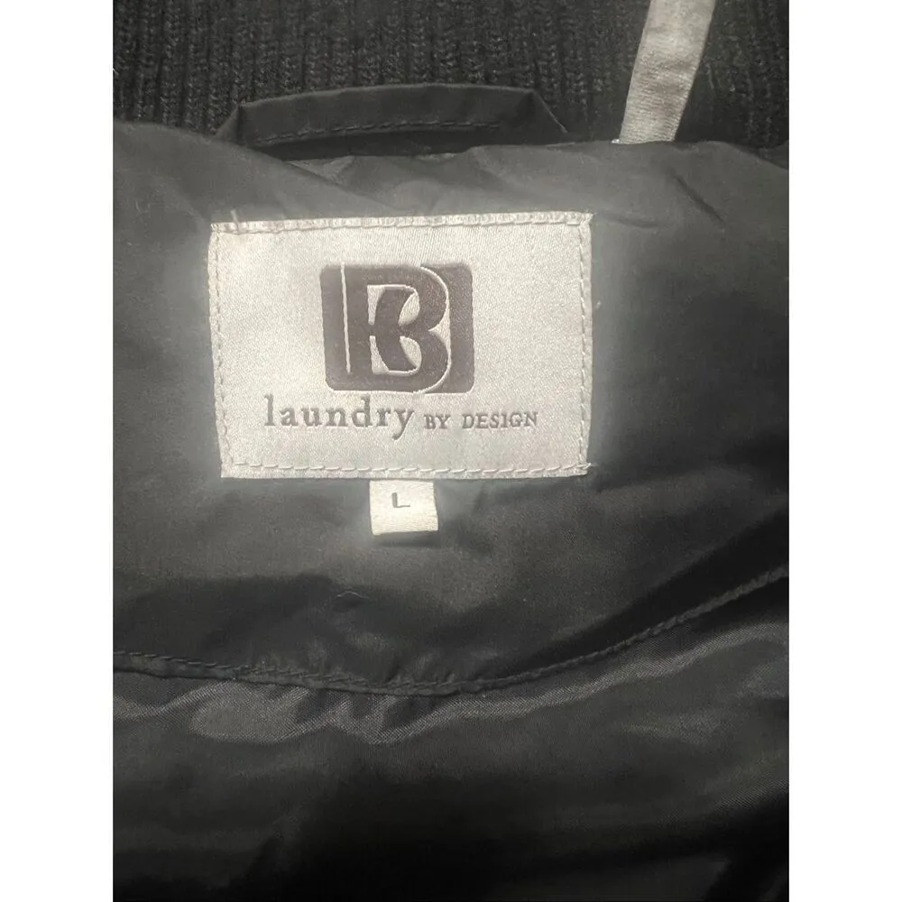 Laundry by Design Womens Faux Fur Hooded Zip   Puffer Jacket Sz L - Image 3