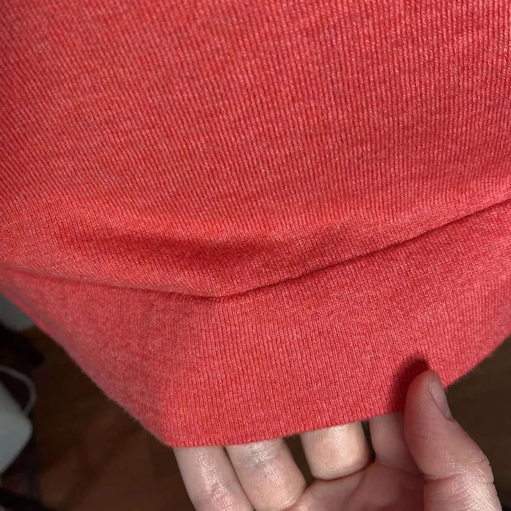 J. Crew Factory Teddie cotton red orange sweater size S Size L - Image 7