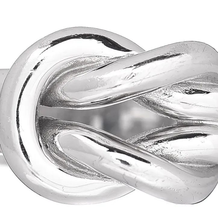 Gucci Elegant Silver Knot Ring authentic Euc size 4.75 to 5 - Image 3