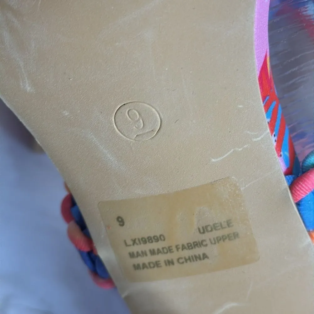 Cape Robbin ladies colorful ankle tie high heels size 9 colorful cute - Image 9