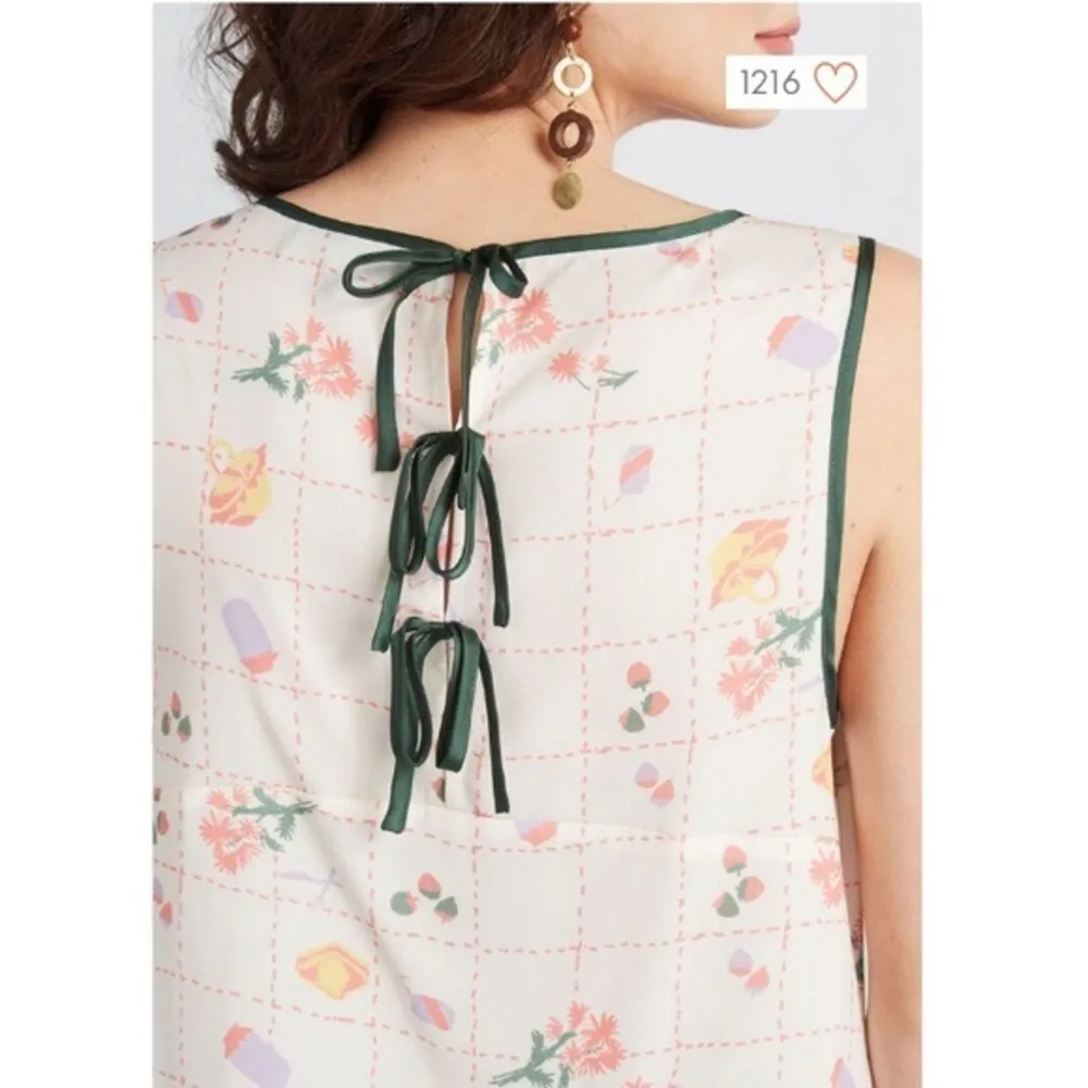 NWT  Do Right Darling Picnic Print Blouse - Image 4