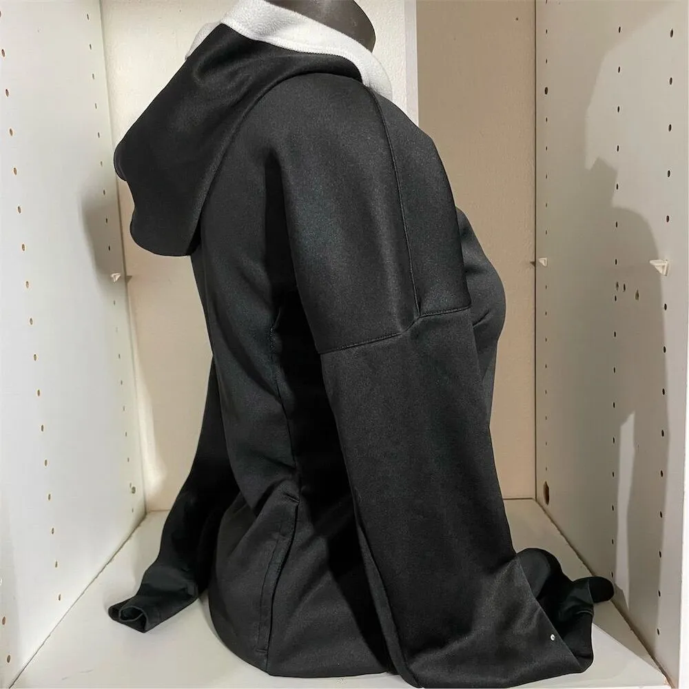 Women's Black Hooded Pullover Hoodie - Image 6