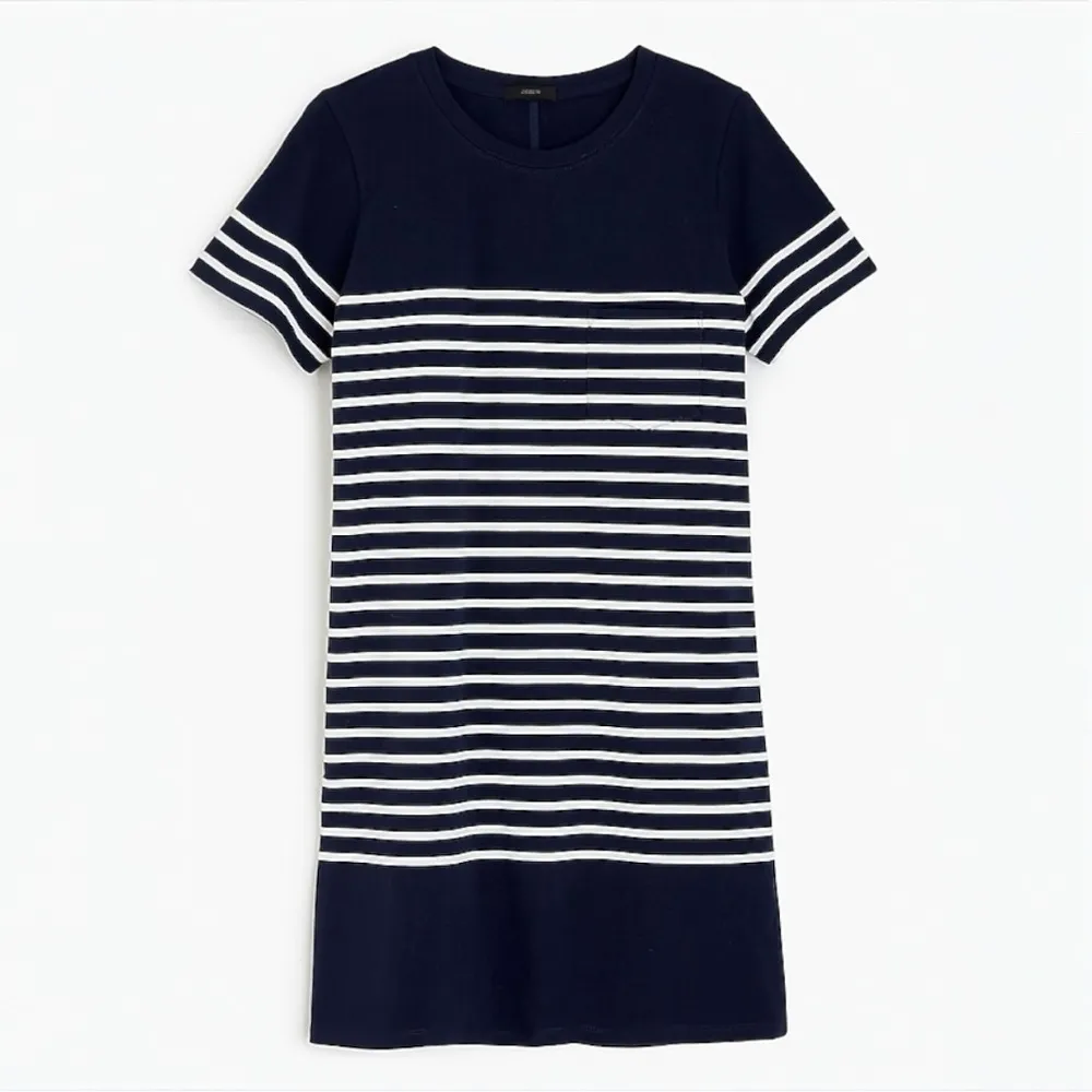J.CREW T-Shirt Dress in Nautical Stripe, Medium - Image 3