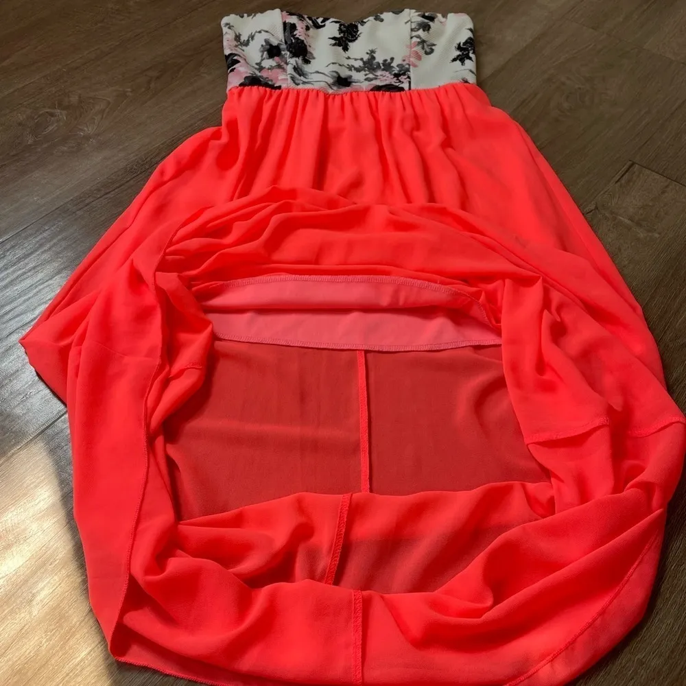 Style Rack Strapless Maxi Dress ~ floral, sheer, lined ~ women’s size Large - Image 7