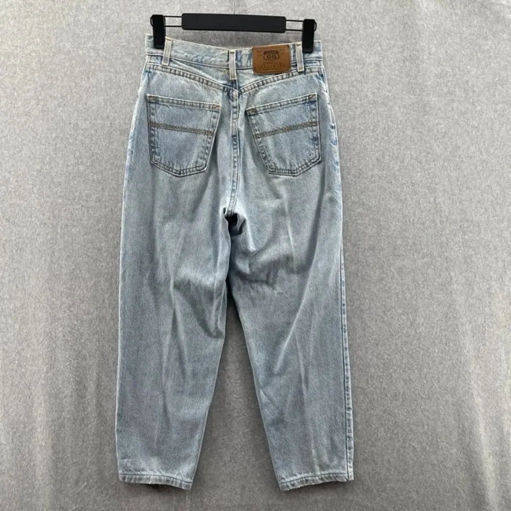 Y2K 90s Vintage Route 66 Mom‎ Jeans Womens 3/4 Blue Light Wash High Waist - Image 3