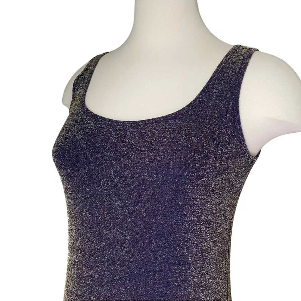 VINTAGE 1990s lurex column dress - Image 8