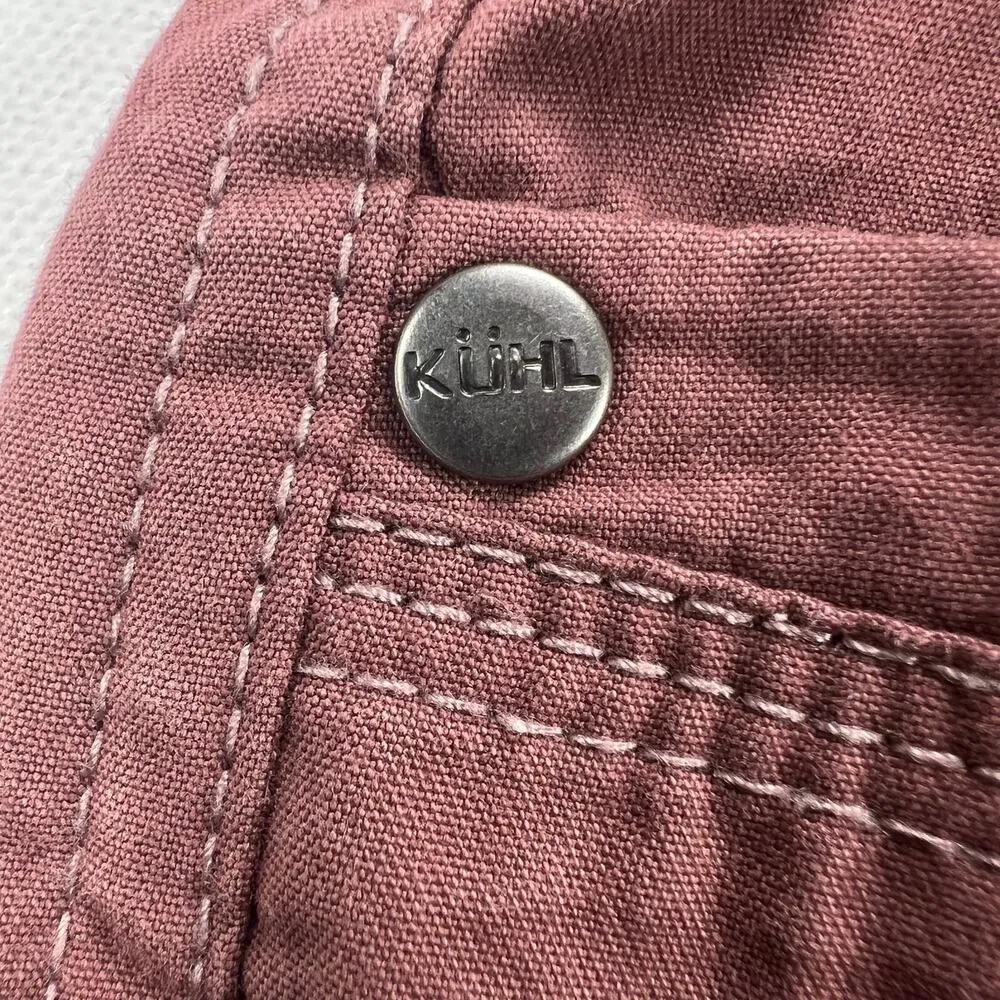 Kuhl Splash Women's Cargo Shorts Clay Red Hiking Outdoor Active Size 4 - Image 6