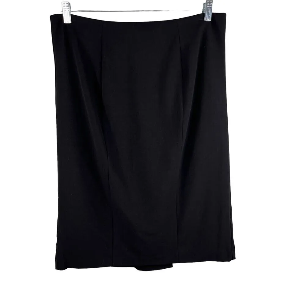 NY & Co 7th Avenue Design Pencil Skirt 16 Black Back Cinch New - Image 9