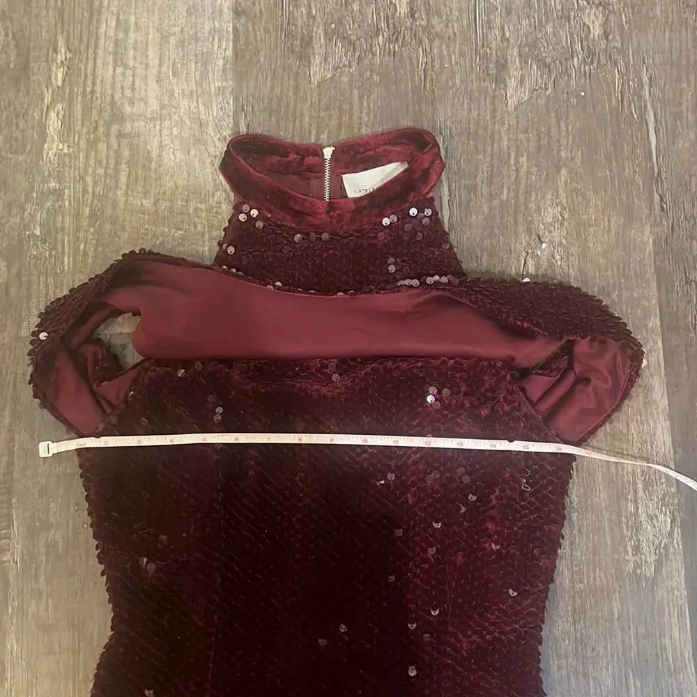 NWT Lavish Alice Purple Velvet Sequin Dress - Image 12