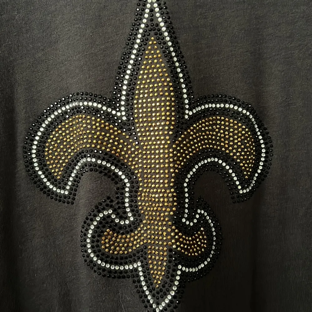 new orleans saints bejeweled long sleeve top - Image 7