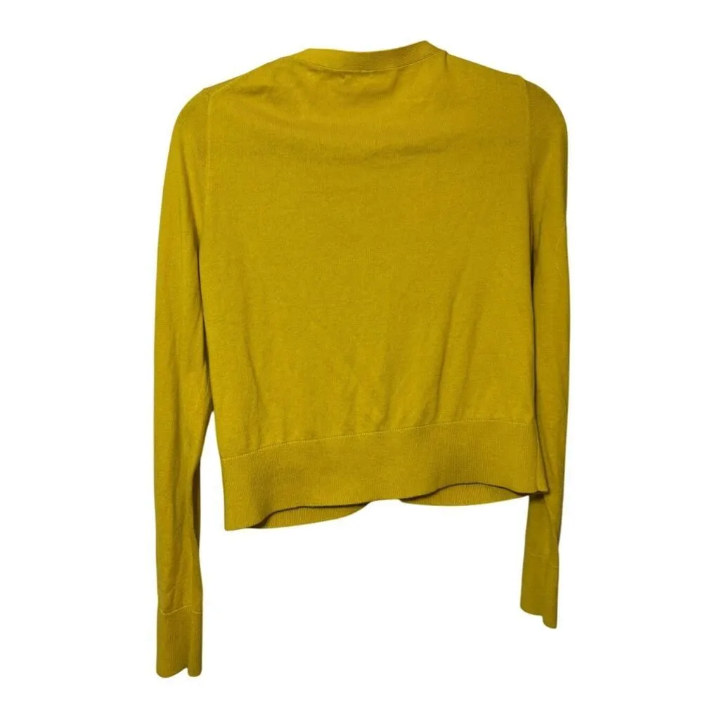 Alex Mill Yellow Sun Moon Celestial Buttons Cardigan Sweater S - Image 4