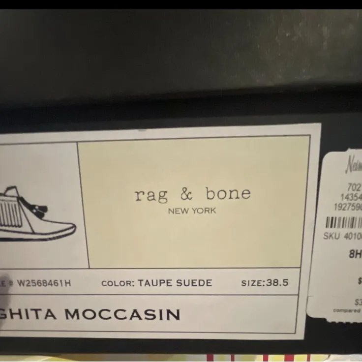 Rag & Bone Taupe Suede Moccasins - Image 4