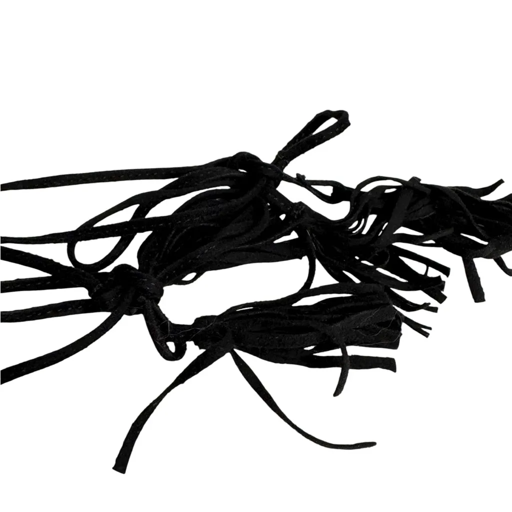 Oilyong Fringed Black Fashion Stiletto Snakeskin Cross Strap Sandals Sz 8.5 - Image 8