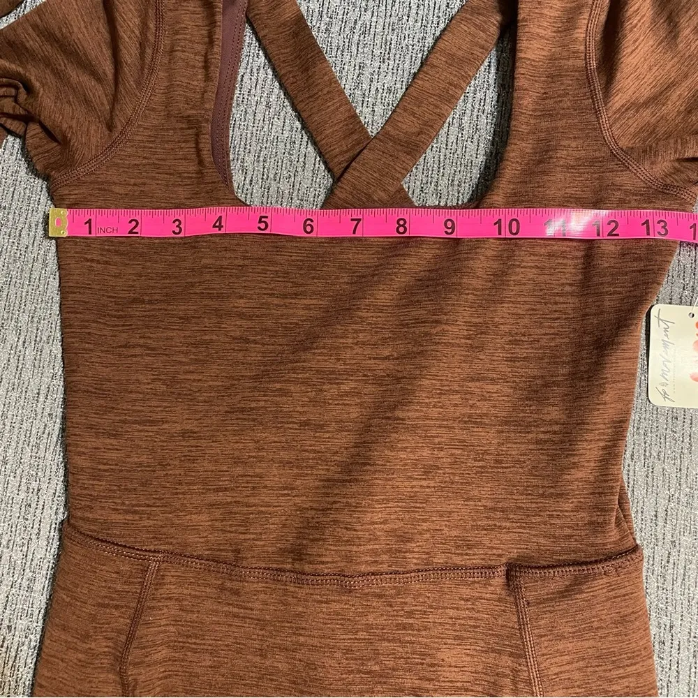 Free People Movement Relieve Crossback Jumpsuit Brown Size XS - Image 13