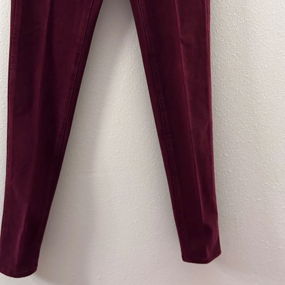 American Eagle Women Red Burgundy Jegging Jean‎ 360 size 0 super stretch - Image 3