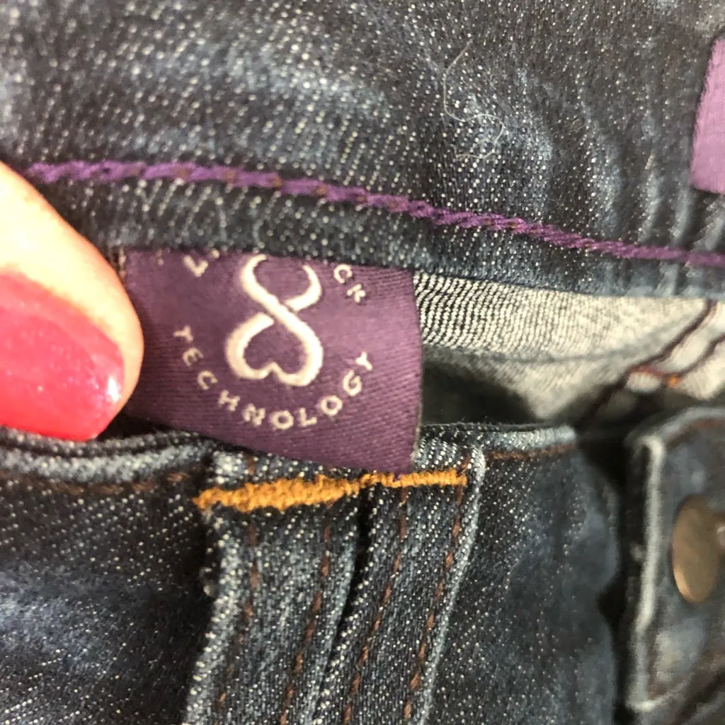 NYDJ bootcut dark wash‎ jeans women’s size 14WP. Dark wash double belt loops - Image 8