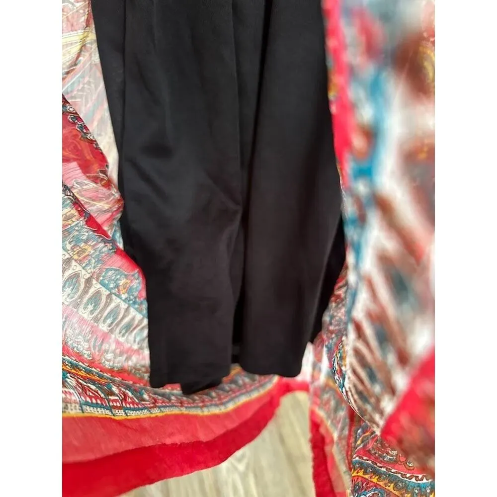 She’s Cool Maxi Y2K Sundress Pink Paisley Size XL Babydoll Beachy Resort Boho - Image 8