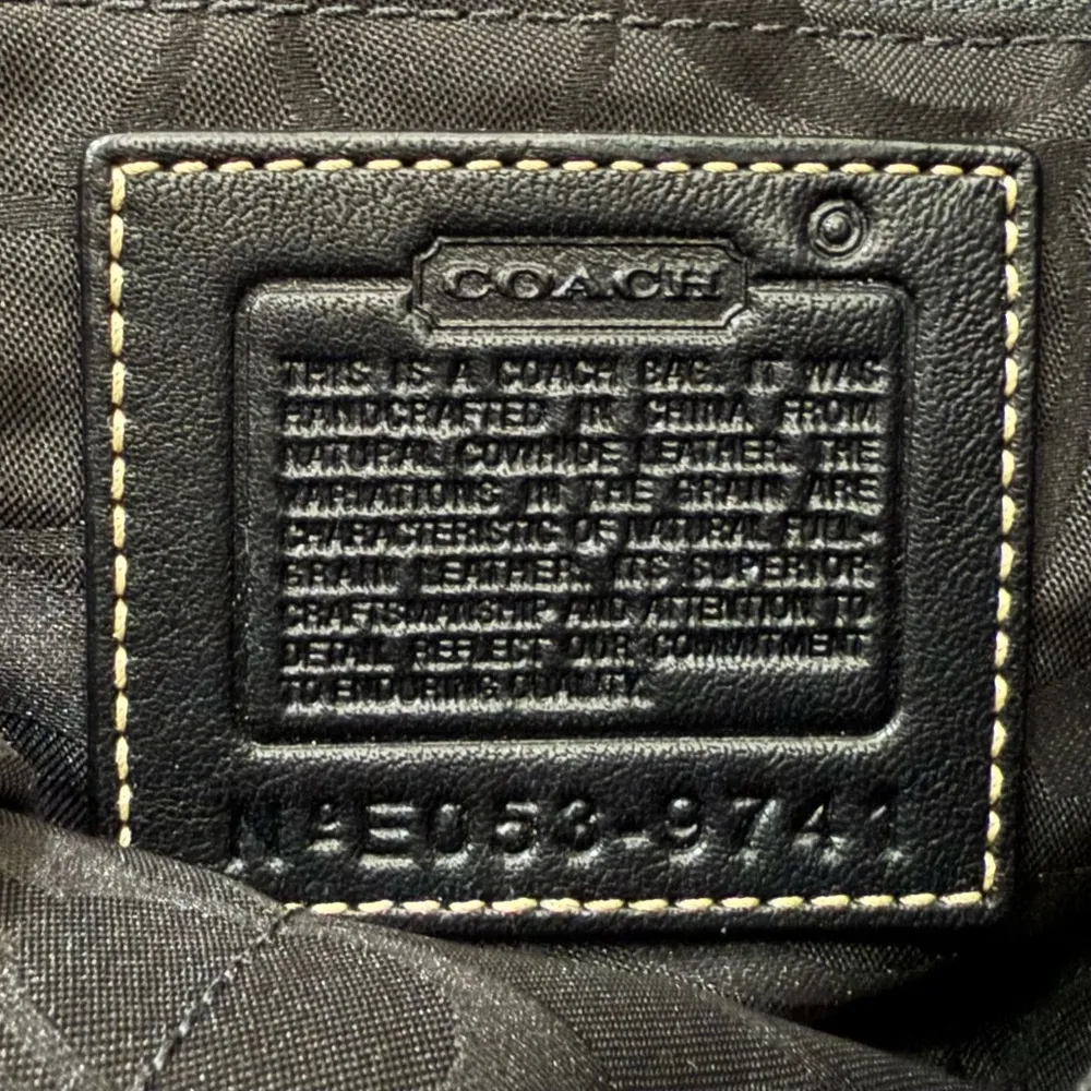 Vintage Y2K COACH 9741 Black Leather Stitch Buckle Soho Flap Shoulder Bag - Image 15