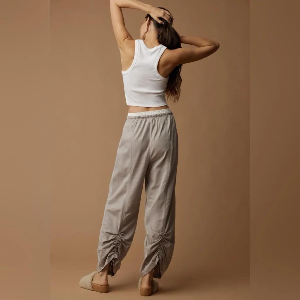 DAILY PRACTICE Ankle Pants in Light Sand - Image 2