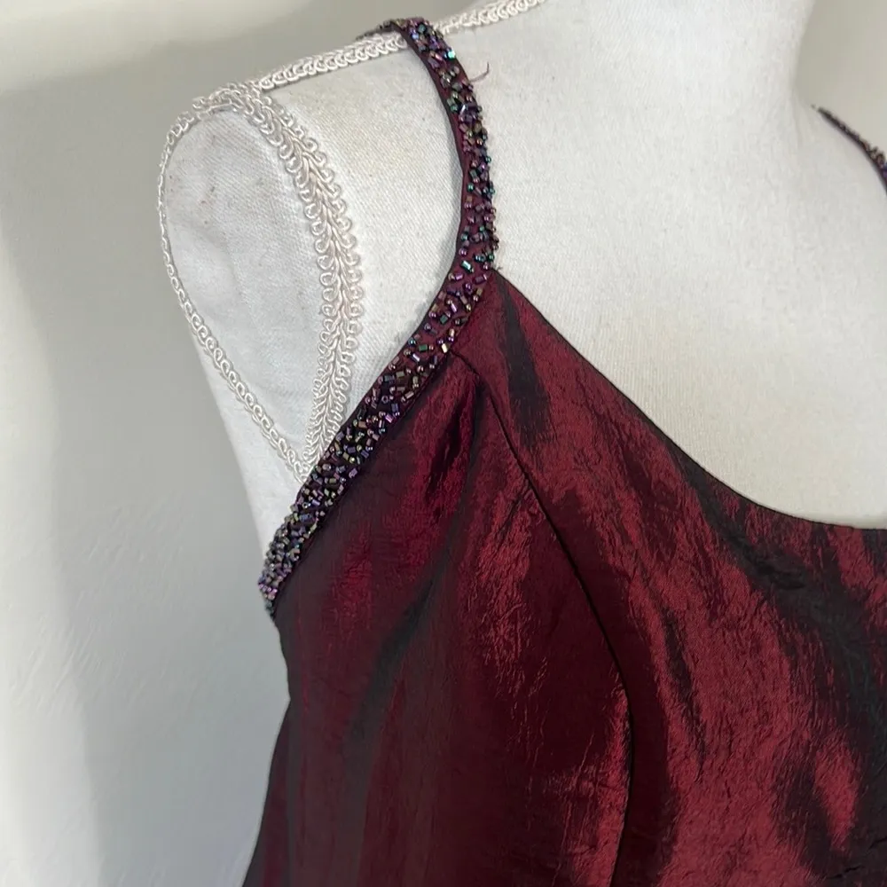 Vintage Gothic Prom Dress Red Size 12 - Image 6