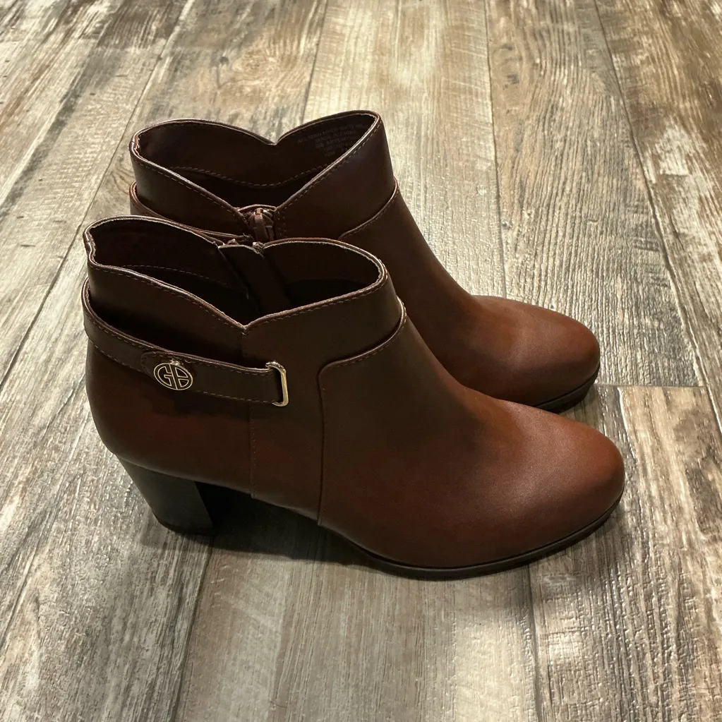 Giani Bernini Chocolate Ankle Booties Size 10 - Image 5