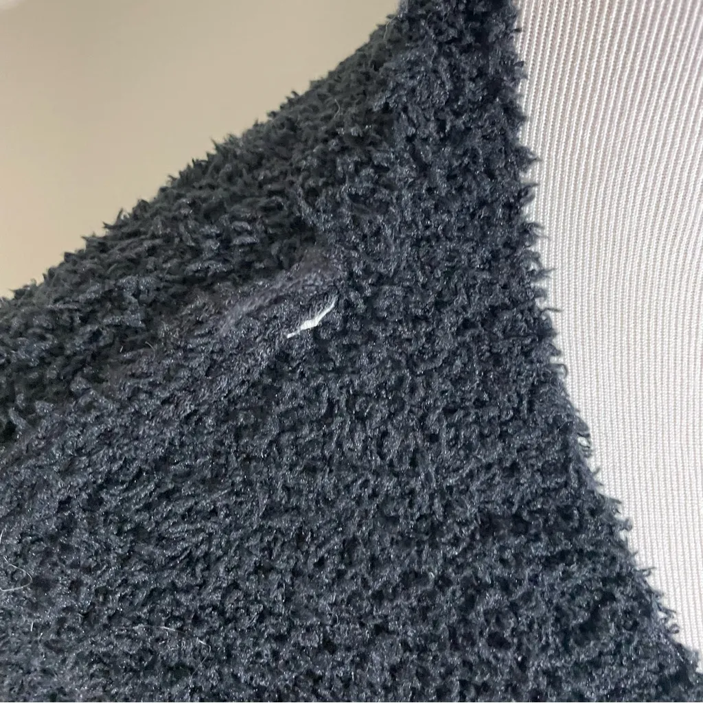 POL Mixed Media 3D Flower Open Front Cardigan Sweater - Image 9